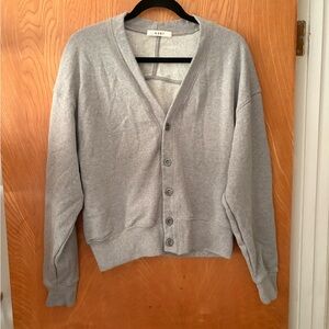 6397 Women's Gray Cardigan sweatshirt S